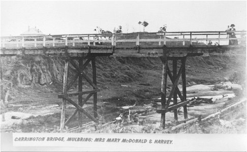 Carrington Bridge, Mulbring, NSW, [n.d.] Mrs Mary McDonald & Harvey photo