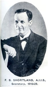 F. B. Shortland, A.I.I.S.M Secretary, Kurri Kurri Co-operative Society, 1910-1929