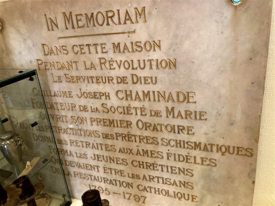 Commemorative Plaque: Madeleine Community, Bordeaux