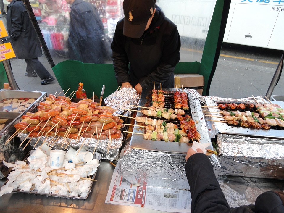 Street Snack food in Seoul, Korea