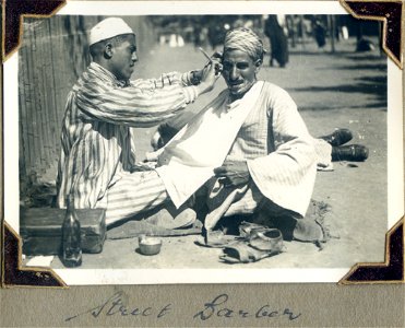 Street Barber, North Africa photo