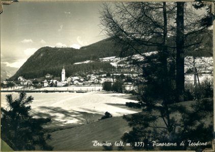 Brunico, Italy, (altitude 835 m) Panorama, [1944], - Postcard photo