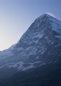 Matterhorn peak in sunny winter day photo