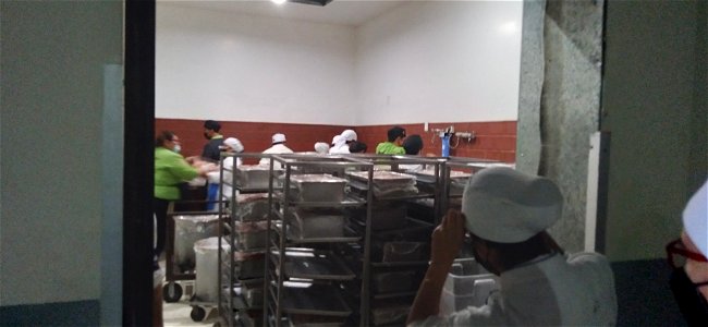 Charolas de camarón en el Mazatlán International Center, 3 de febrero de 2023