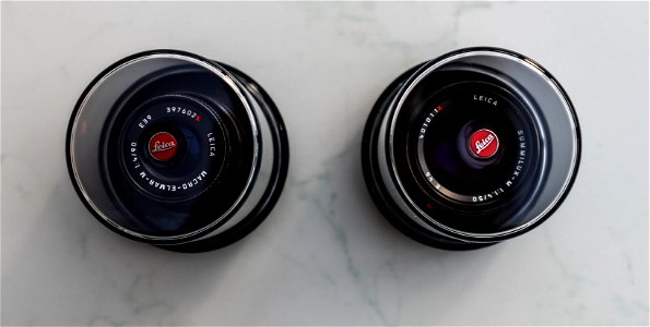 Leica M Lens Display Container (from above) photo