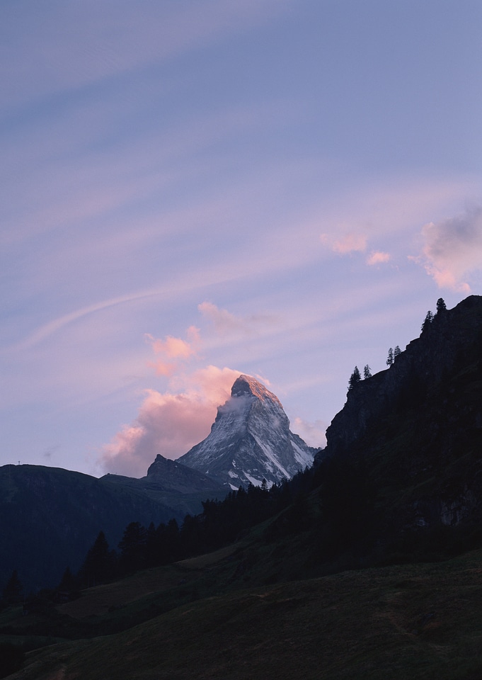 sunset on the Matterhorn
