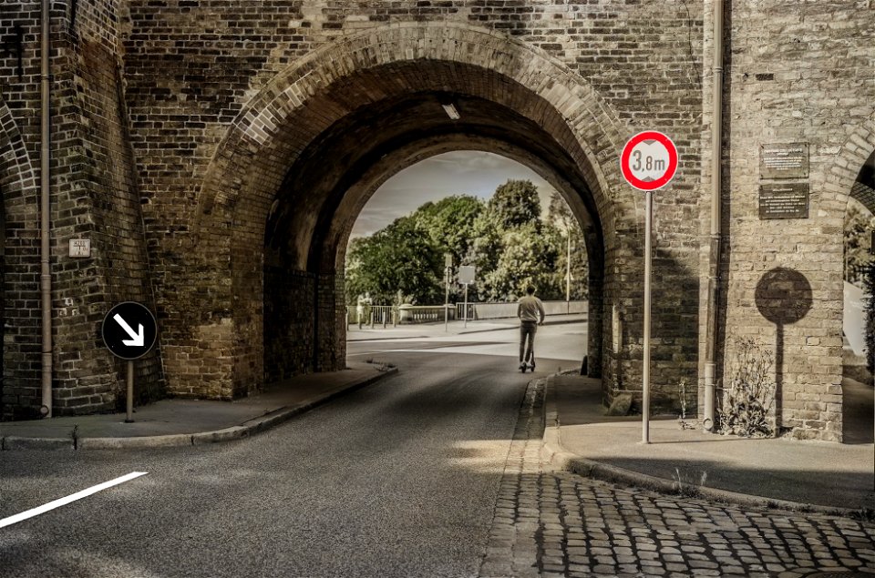 Castle Gate / Burgtor (colored) photo