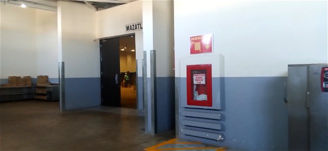 Entrada de un salón en el Mazatlán International Center, 3 de febrero de 2023