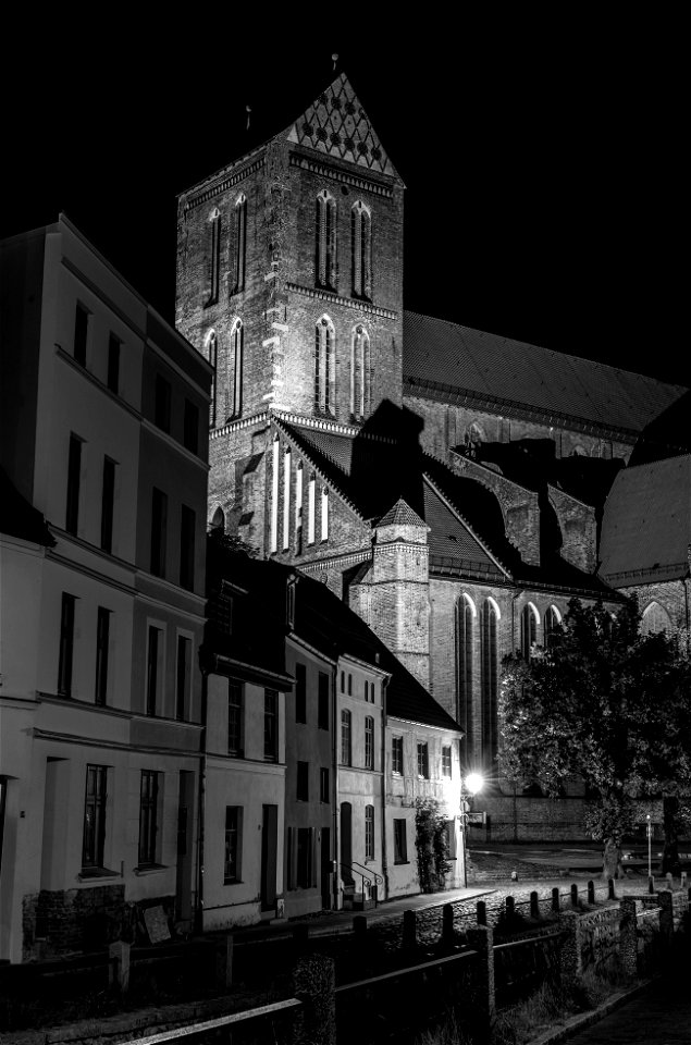 St.-Nikolai-Kirche, Wismar (Black and White)