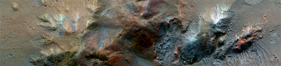 Mars - Central Structure of An Impact Crater photo