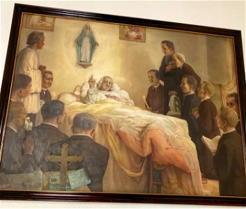Painting of Chaminade's Last Days: Madeleine Community, Bordeaux