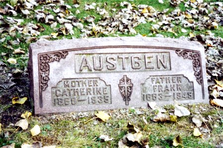 Frank Catherine (Mueller) Austgen grave