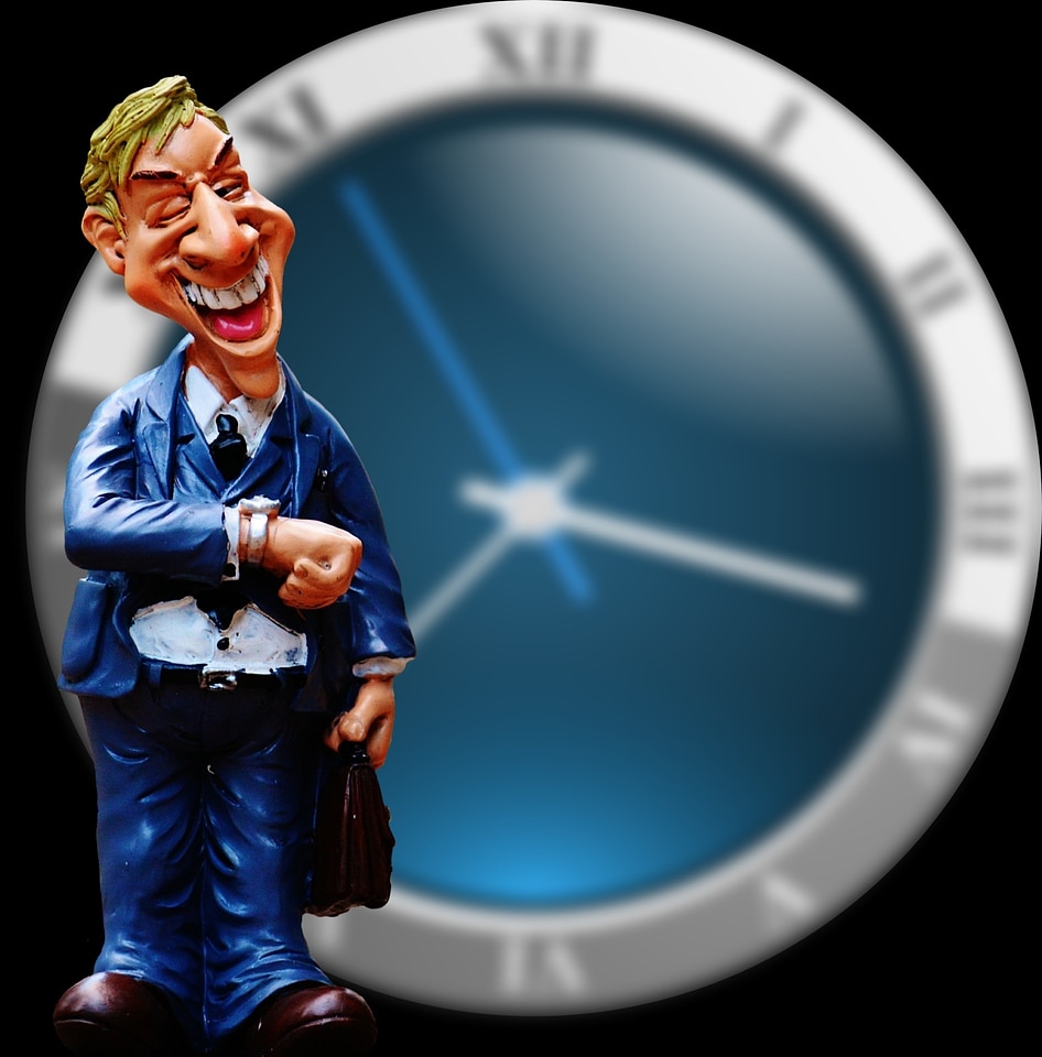 The business man dolls with watch
