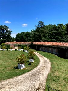 Adele's Childhood Home Front Garden: Chateau de Trenquelleon, Feugarolles