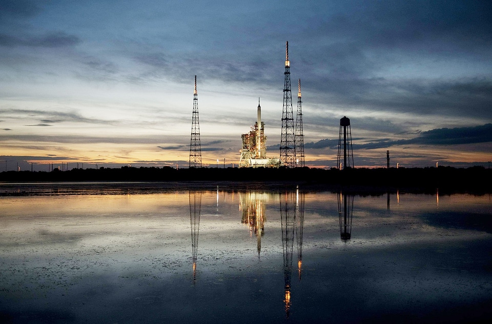 Ares I-X at the Launch Pad