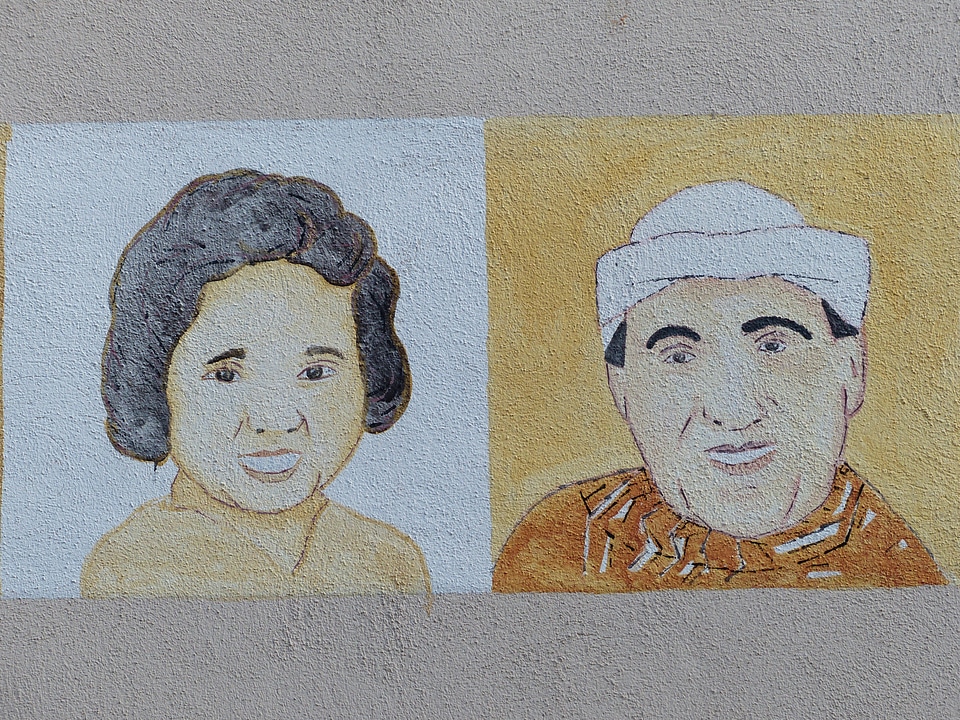 Drawing painted faces