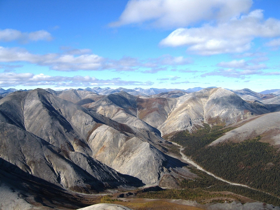 The peaks of the Baird Mountains