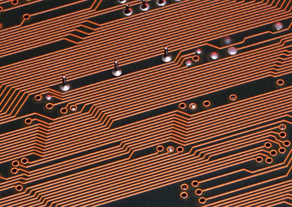 Details of a computer motherboard