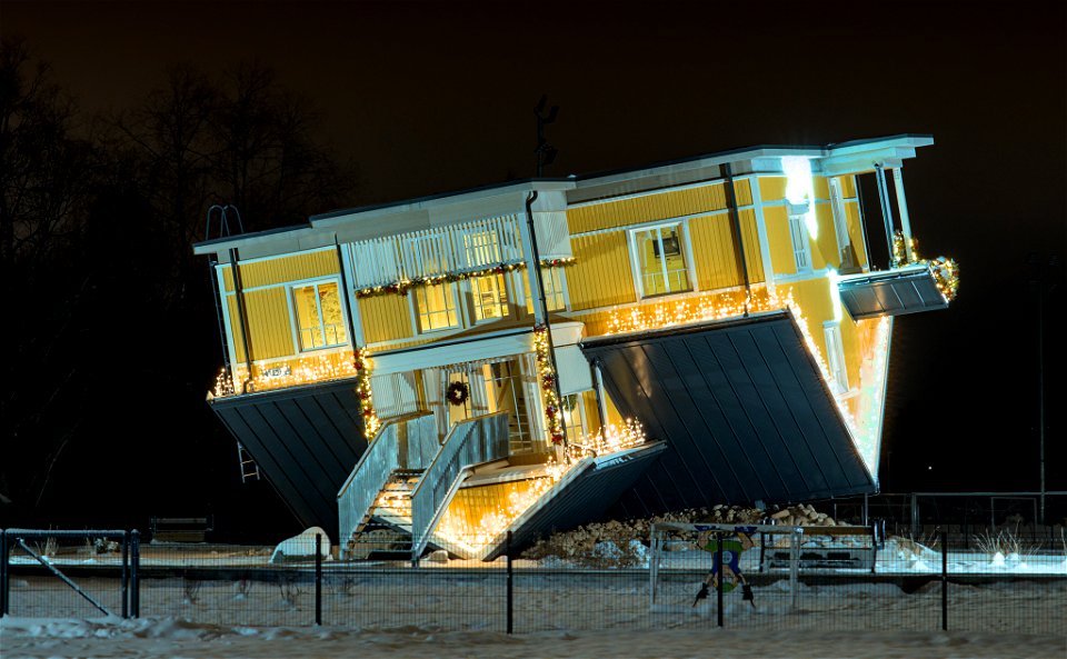 Upside-down house