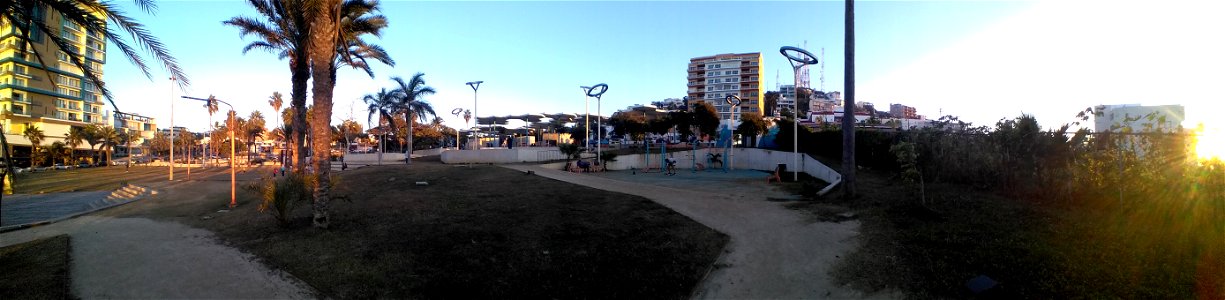 Vista panorámica del Parque Ciudades Hermanas, Mazatlán, 26 de diciembre de 2022