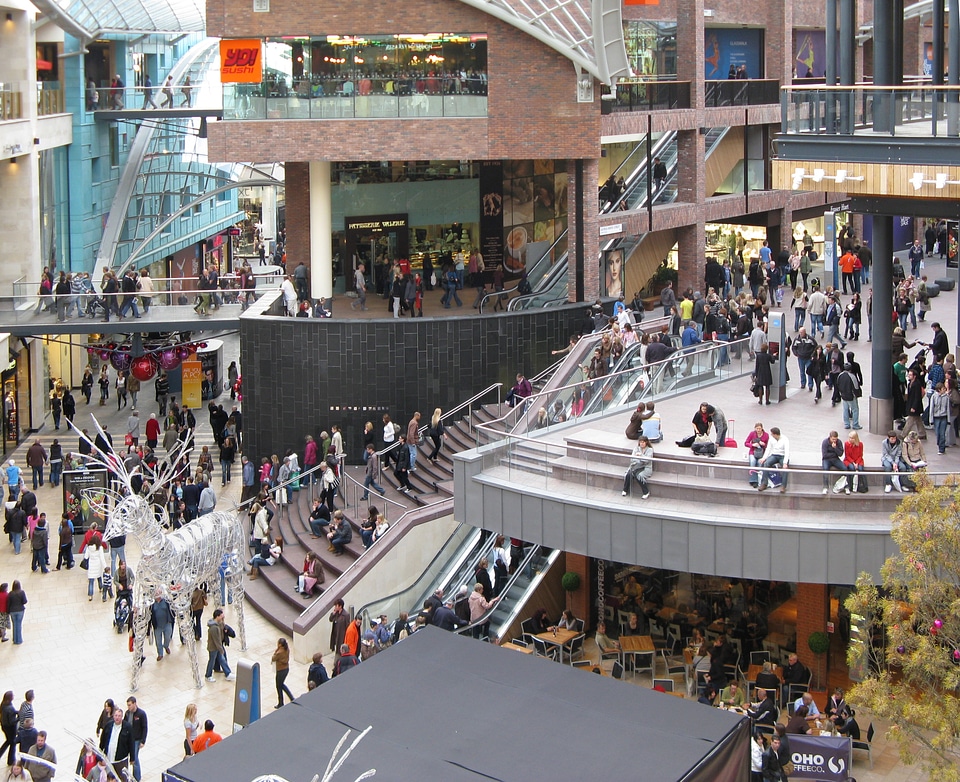 Cabot Circus shopping centre in Bristol, England
