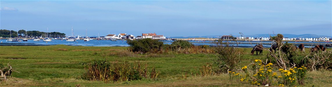 Mudeford Spit from Christchurch photo