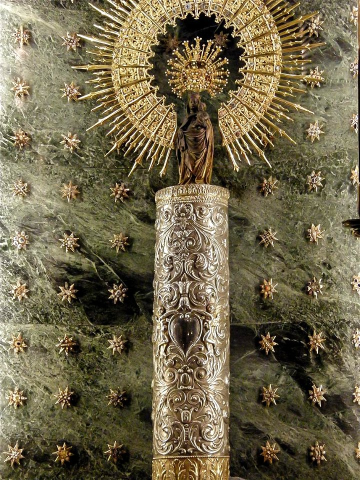 Statue of Our Lady of the Pillar without Mantle: Basilica of Our Lady of the Pillar, Zaragoza