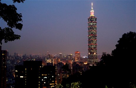 Taipei 101 from Elephant Mountain photo