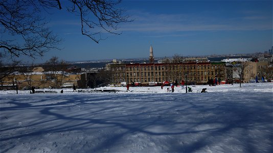 Sunset Park in Snow photo