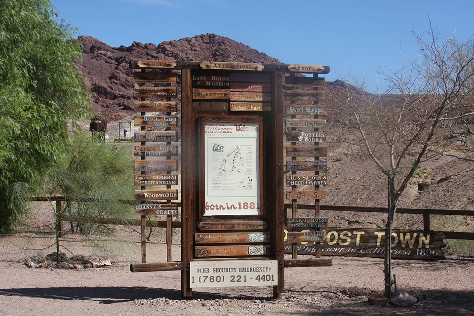 Calico is a ghost town in San Bernardino County, California photo