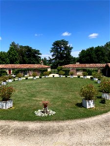 Adele's Childhood Home Front Garden: Chateau de Trenquelleon, Feugarolles