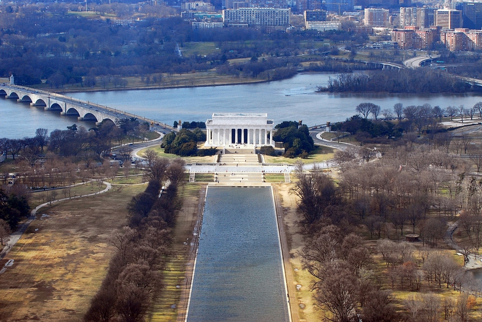 Close up of Lincoln Memorial