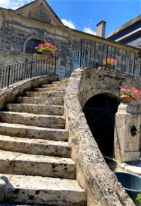 Adele's Childhood Home Front Steps: Chateau de Trenquelleon, Feugarolles