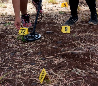 FBI Honolulu Adopt-a-School: Students Process Mock Crime Scene photo