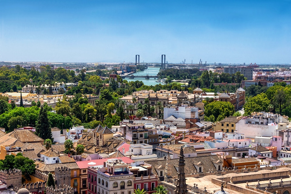 Skyline of Seville from the top of the Giralda