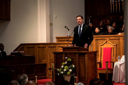 FBI Director Speaks on Civil Rights and Law Enforcement at Conference photo