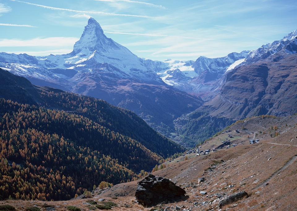 Matterhorn mountain of zermatt switzerland