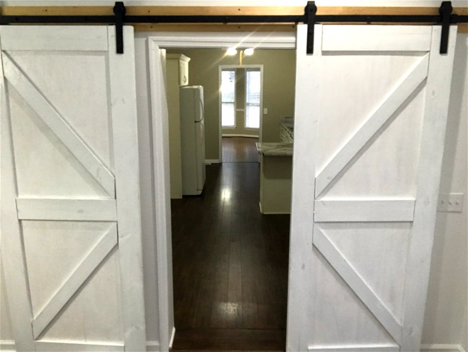 Barn Door to Kitchen