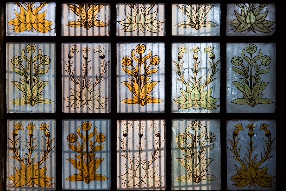 Yellow stained glass lead