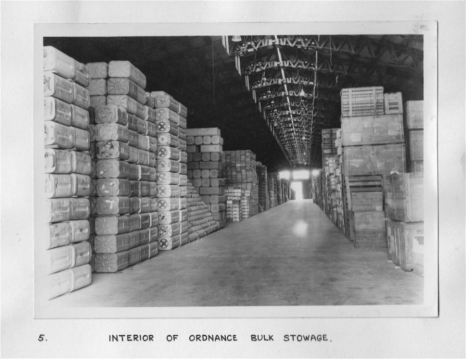 Royal Australian Navy Stores Depot Rydalmere - Ordnance Bulk Stowage