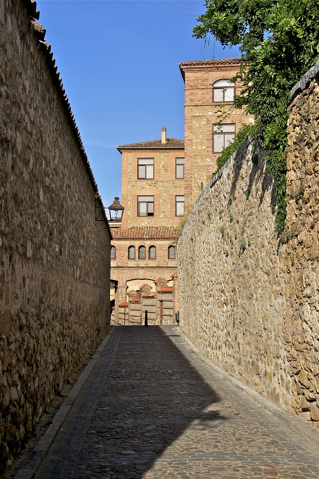 An old street in Segovia, Spain
