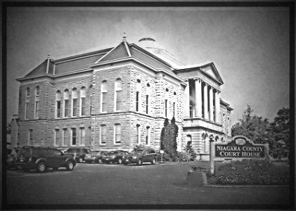 Lockport - New York  - Niagara County Courthouse, 1914 & 1957 Additions