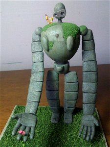 ラピュタ　ロボット兵の模型　園丁バージョン