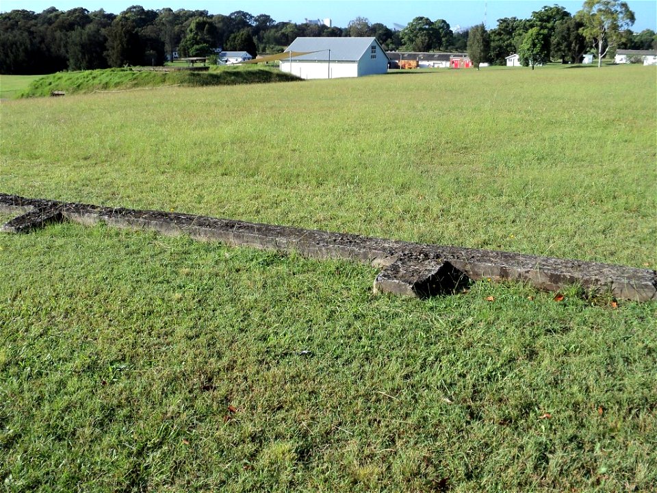 RAN Armament Depot Newington - Foundations of 1897 Iron Picket Fence Removed in 1960s