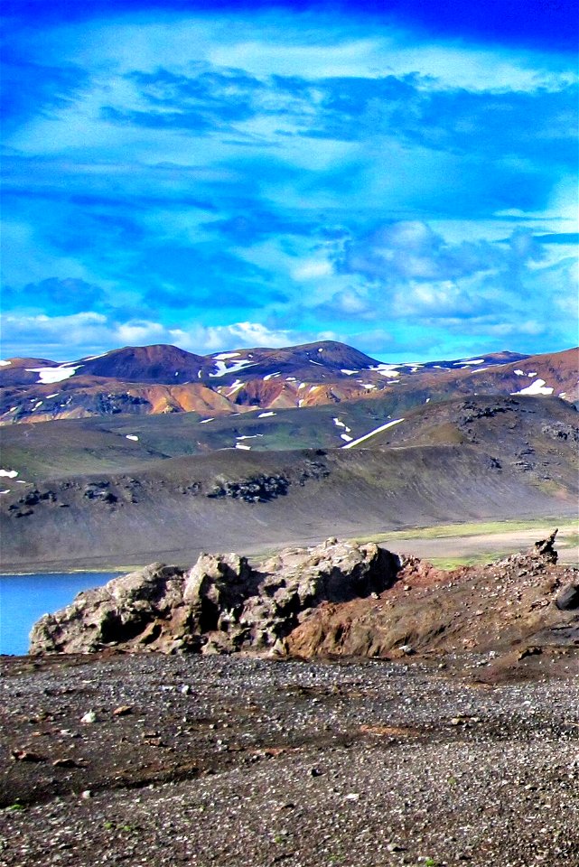 Iceland ~ Landmannalaugar Route ~ Ultramarathon is held on the route each July photo