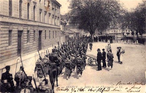 Annecy.Défilé du 30ème d'Infanterie.1904
