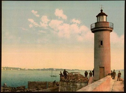 Cannes.Le phare, vers 1890