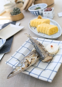 Grill Mackarel fish japanese food photo
