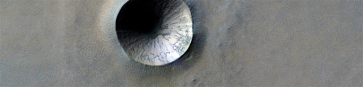 Mars - Seasonal Frost and Steep Slopes photo