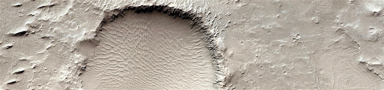 Mars - Crater in Aeolis Region